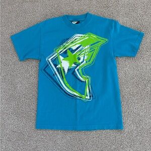 Killer Distribution Blue and Green Graphic T-Shirt